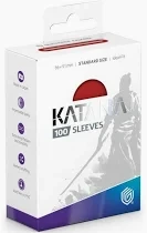 Katana Sleeves Standard Size- Rising Sun (Red) (100)